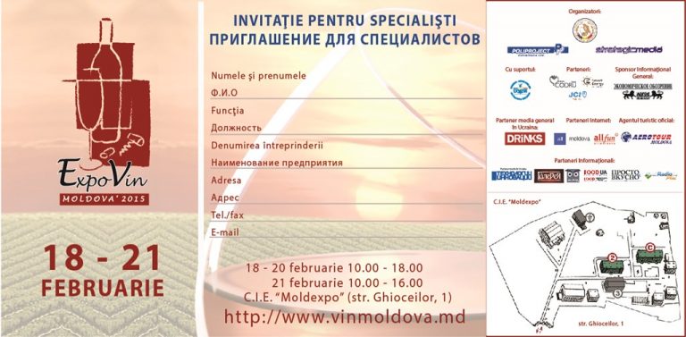 Companii din 12 ţări şi-au expus produsele la Expoziţia „EXPOVIN Moldova 2015”