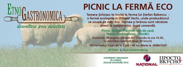 Picnic la o stână ecologică din raionul Orhei