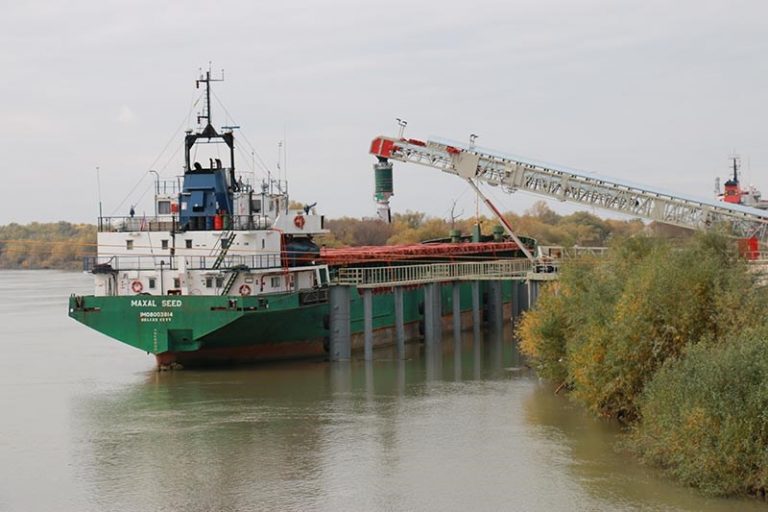 FOTO. Trans Cargo Terminal își dublează capacitățile de export a cerealelor prin Portul Giurgiulești