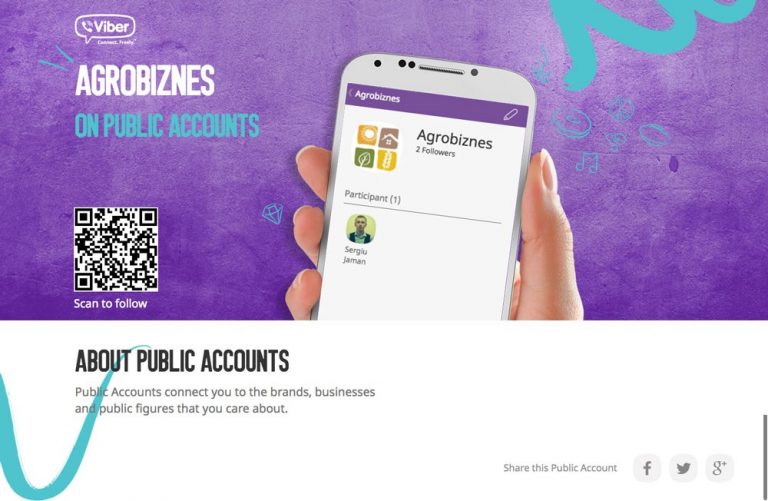 Agrobiznes își lansează Contul Public de Viber