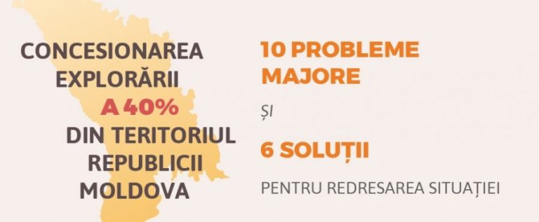 Expert-Grup solicită suspendarea contractului de concesionare privind explorarea  a 40% din teritoriul Moldovei