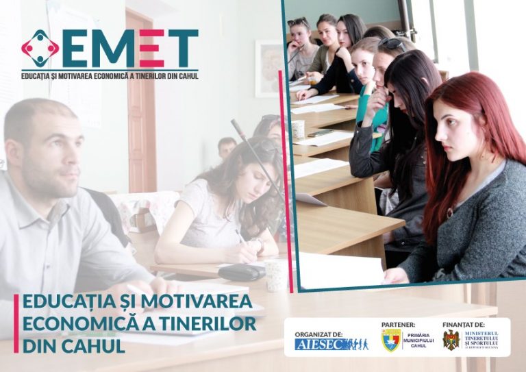 AIESEC a lansat proiectul antreprenorial „Educația și motivarea economică a tinerilor din Cahul”