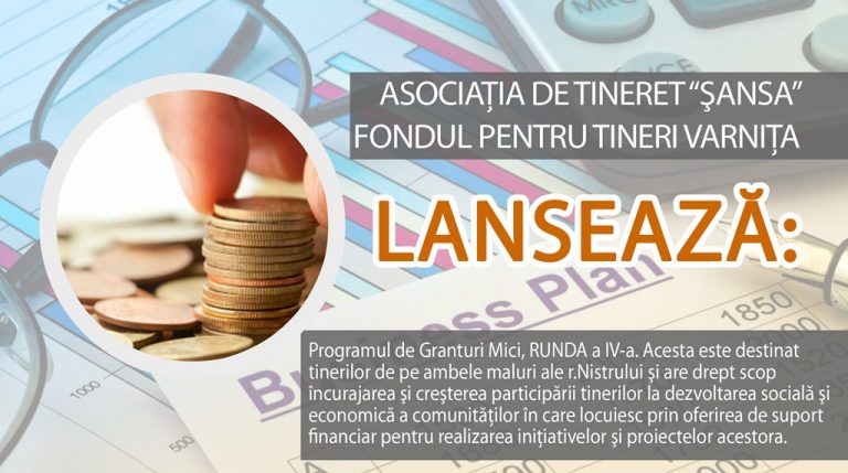 Programul de Granturi Mici pentru tineri care vor să dezvolte economia a comunităţilor în care locuiesc