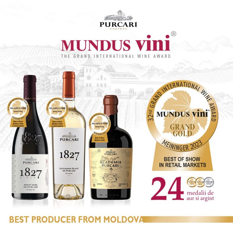 Château Purcari își menține titlul de cel mai bun producător din Moldova la Mundus Vini Spring Tasting 2023