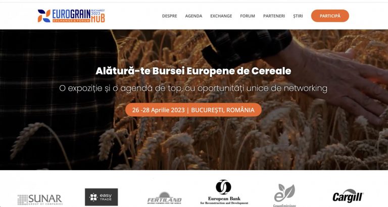 EURO GRAIN HUB Exchange & Forum: Experți în cereale din 30 de țări se reunesc la București între 26-28 aprilie