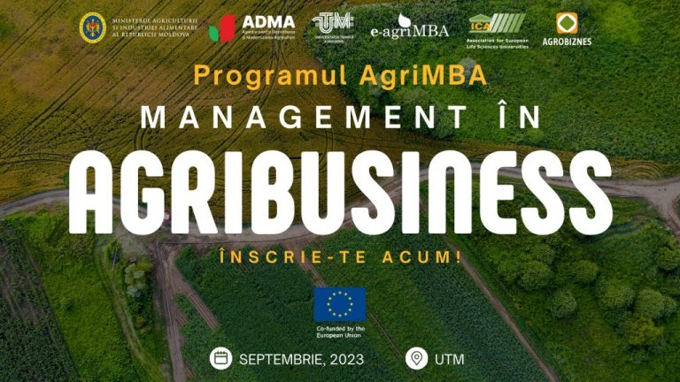 Primul Program de Management în agrobusiness din Moldova – lansat de UTM, ADMA și MAIA. Încep înscrierile