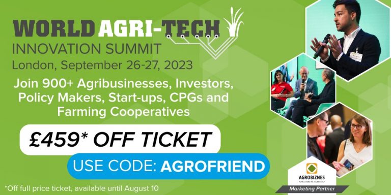 Înregistrări deschise la World Agri-Tech Innovation Summit London. Rezervați până pe 10 august și economisiți £459