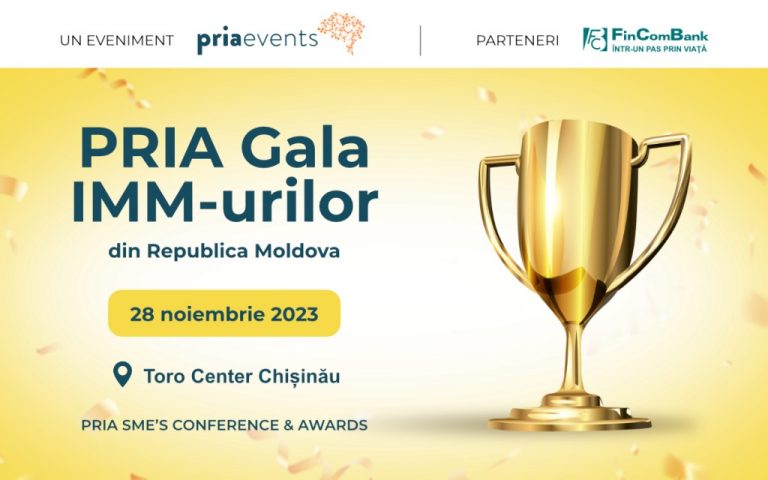 FinComBank vă invită la PRIA Gala IMM-urilor din Republica Moldova