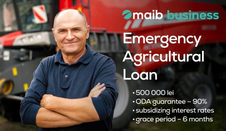 Creditul Agricol de Urgență pentru IMM-uri – disponibil la maib