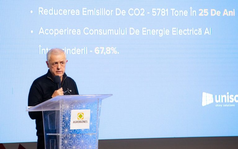 Ferma viitorului la SRL Orhcojdoi: „Datorită panourilor fotovoltaice vom reduce emisiile de CO2 cu circa 5 800 de tone”