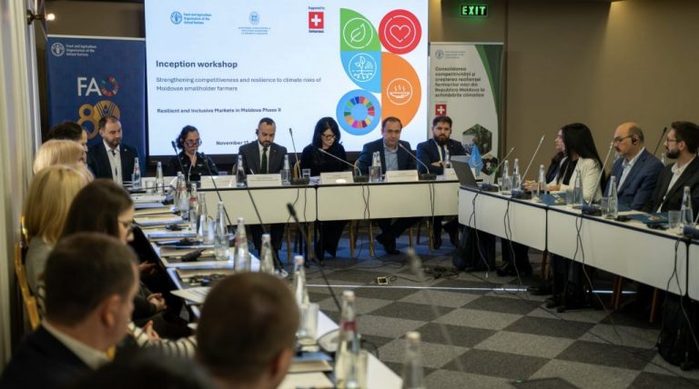 FAO lansează un nou proiect pentru susținerea micilor fermieri din Moldova