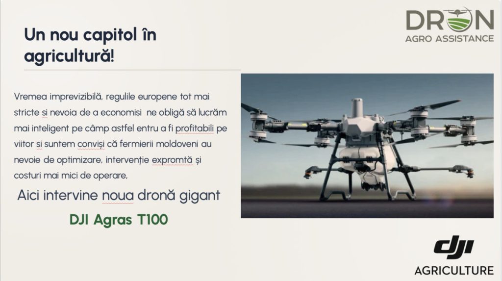 drona dji agras t100